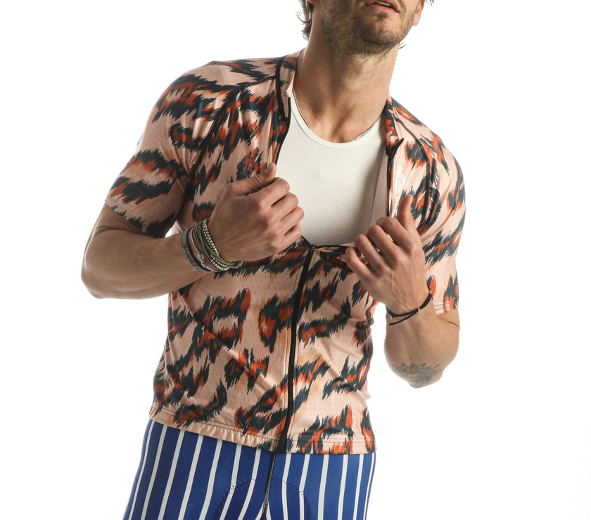 Classic Leopard Print Professional Cycling Equipment Breathable Cycling Clothing