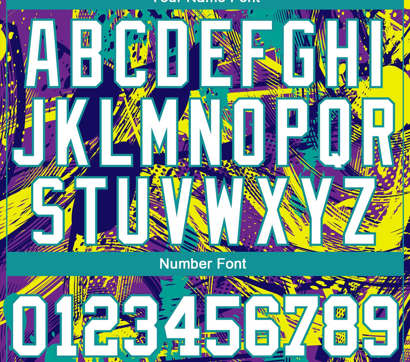 Custom Graffiti Pattern White-Aqua Abstract Urban 3D Long Sleeve Performance T-Shirt