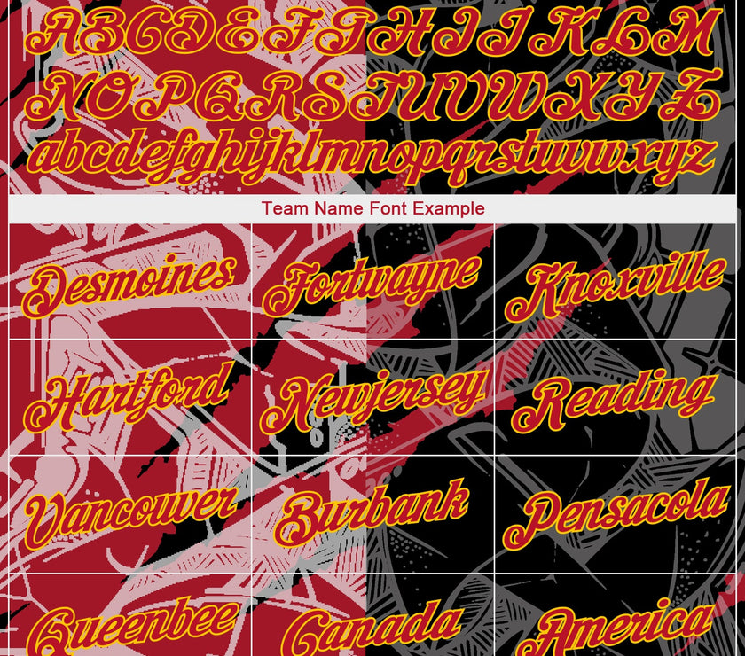 Custom Graffiti Pattern Red-Gold Scratch 3D Long Sleeve Performance T-Shirt