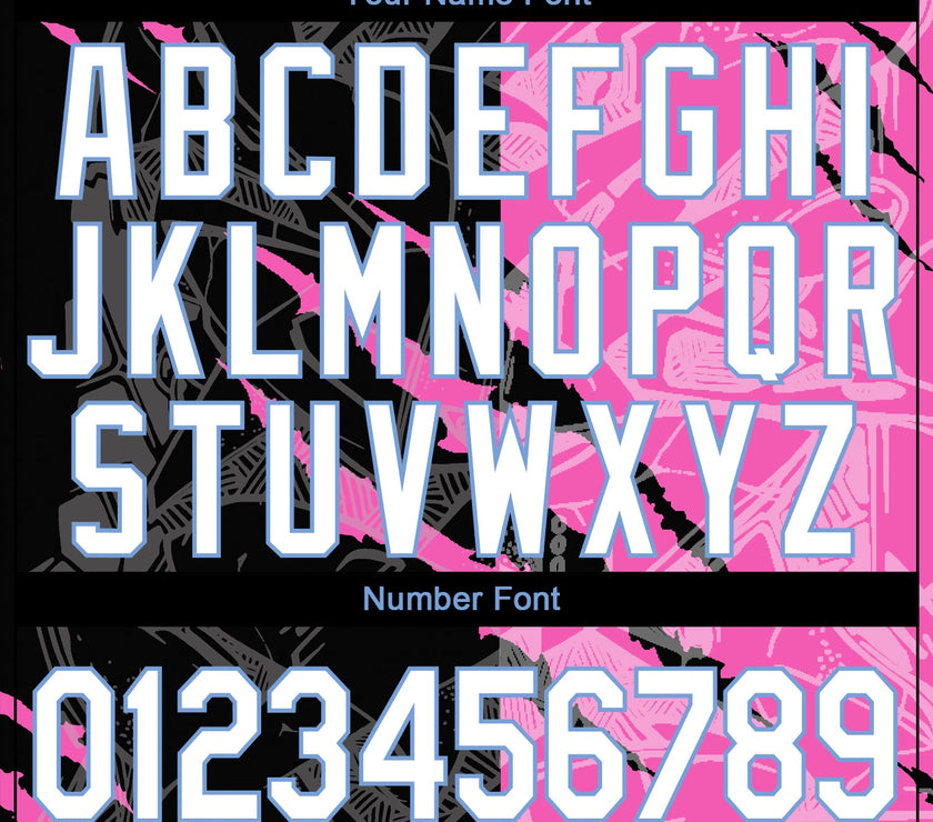 Custom Graffiti Pattern White-Light Blue Scratch 3D Long Sleeve Performance T-Shirt