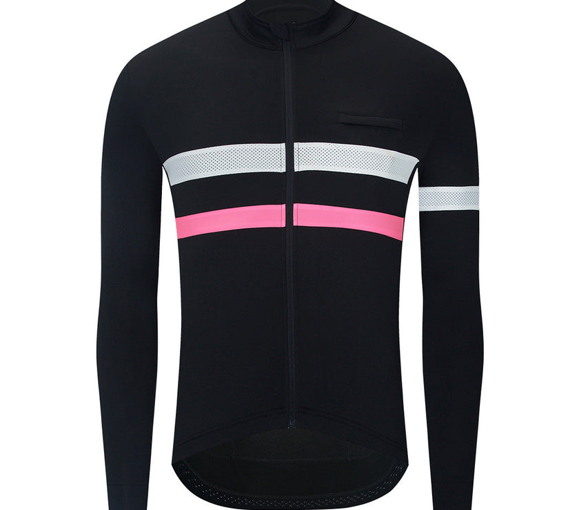 Reflective Warm Long Sleeve Men's Cycling Jersey