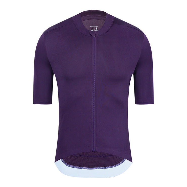 Solid Color Short Sleeve Men's Cycling Jersey
