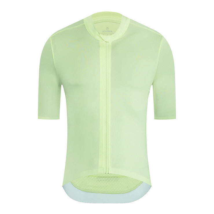 Solid Color Short Sleeve Men's Cycling Jersey