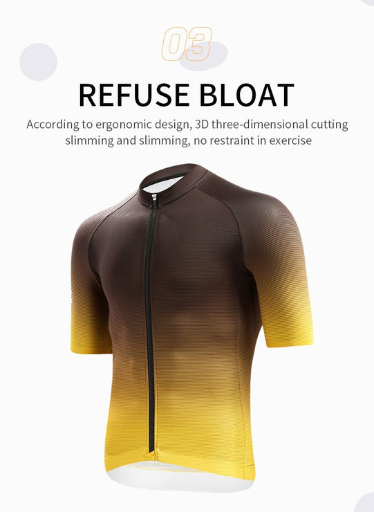 Men's Transitional Color Short Sleeve Cycling Jersey