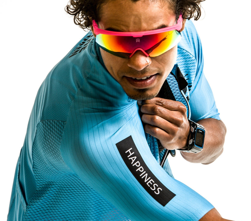 Light Blue Breathable Mesh Professional Comfortable Cycling Suit