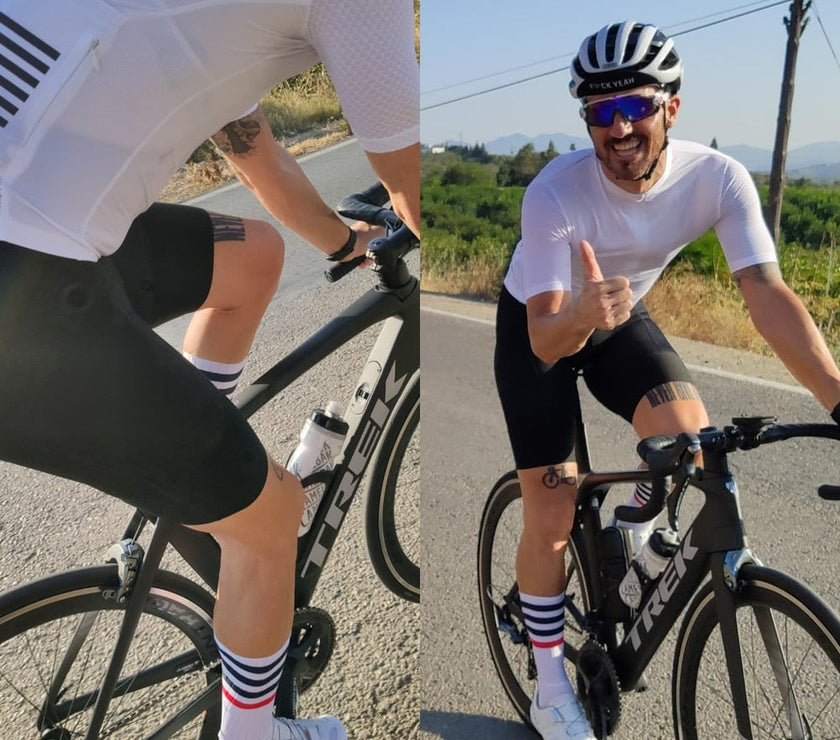 Anti Slip Whiteline Sport Cycling Socks