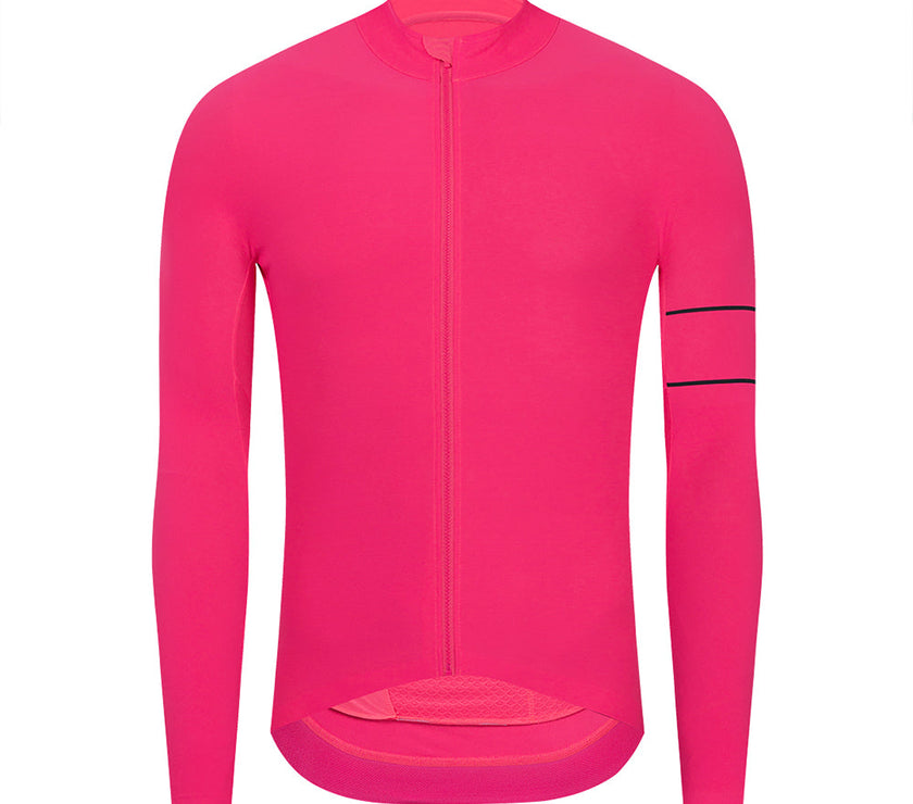 Thermal Fleece Long Sleeve Cycling Jersey 10 Colors