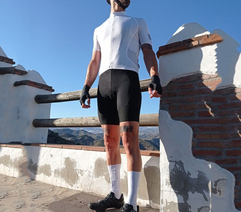 White Top Quality Short Sleeve Cycling Jersey