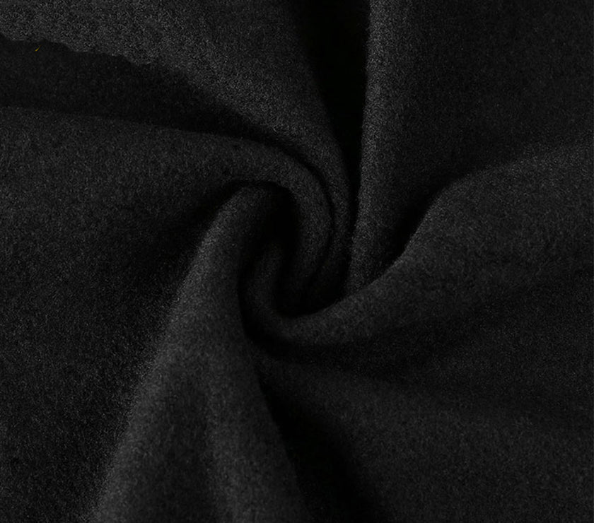 Black Thermal Fleece Men Cycling Jacket