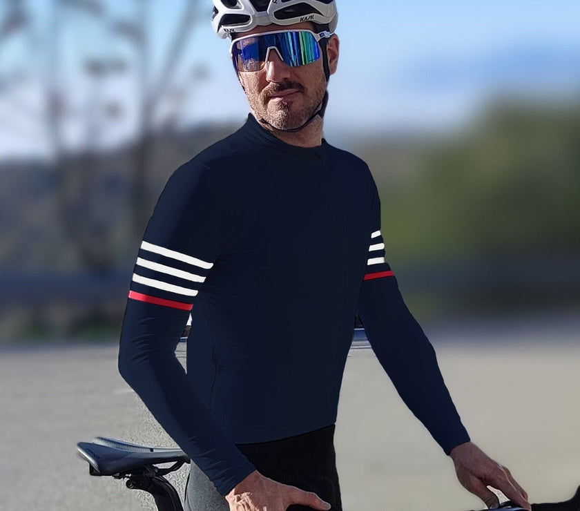 Winter Long Sleeves Fleece Warm Cycling Jersey