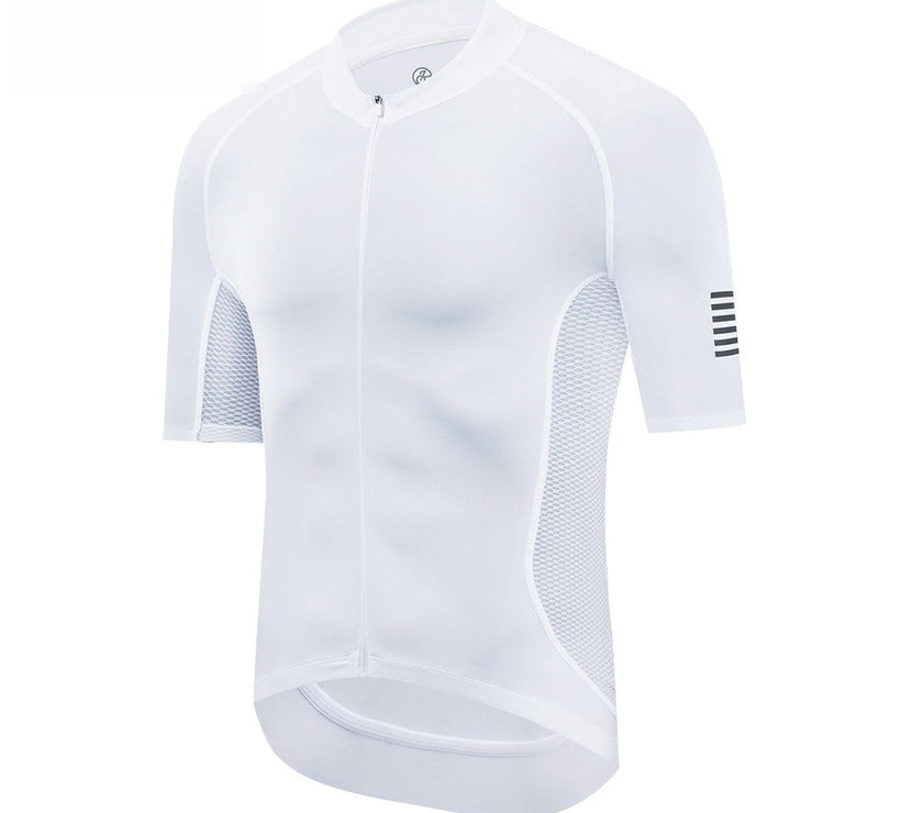 White Top Quality Short Sleeve Cycling Jersey