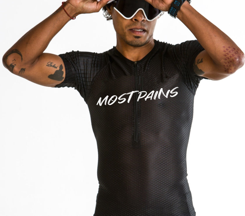 'Blackout' Ventilated Aero Tri Men's Tops