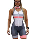 Sleeveless Cycling Jersey with Shorts Triathlon Tri Suit