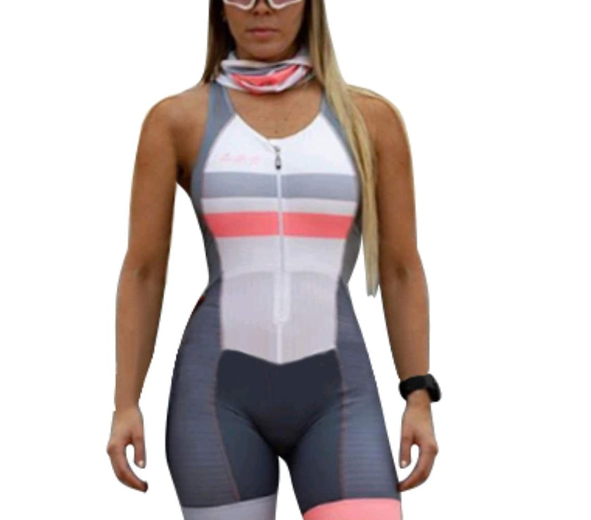 Sleeveless Cycling Jersey with Shorts Triathlon Tri Suit