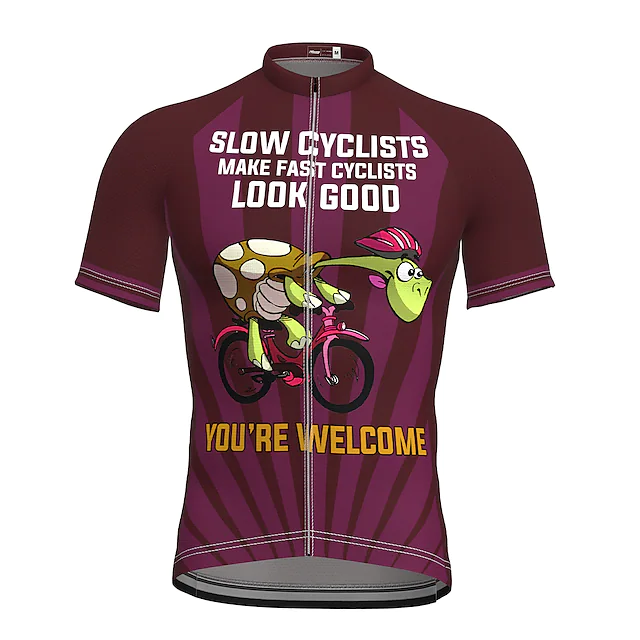 Sunnyriant Men's Short Sleeve Cycling Jersey