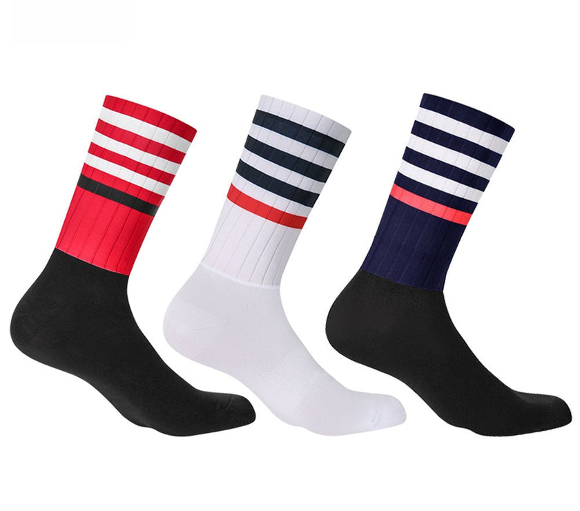 Anti Slip Whiteline Sport Cycling Socks