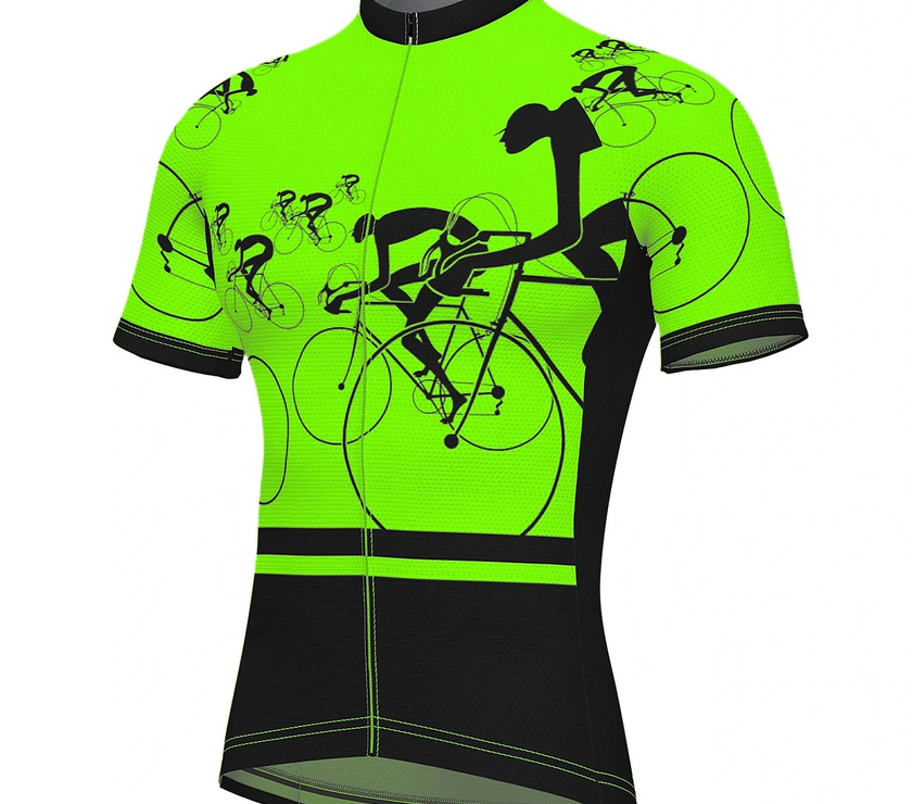 Men's Short Sleeve Cycling Jersey Summer Spandex Polyester