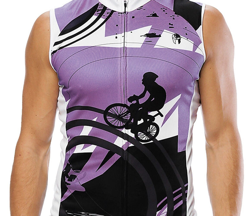 Men's Sleeveless Cycling Jersey Summer Polyester