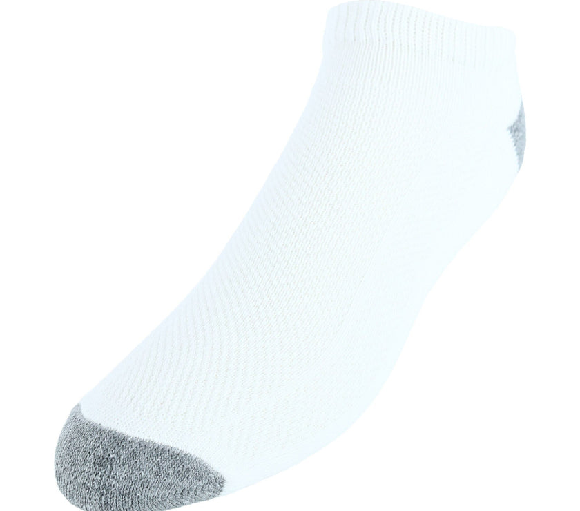 Fruit of the Loom Men's Breathable No Show Cushioned Sole Socks (6 Pack)