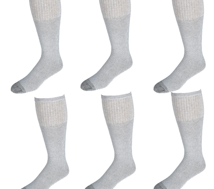 Fruit of the Loom Men's Work Gear  Heavy Duty Tube Socks（6 Pair Pack）