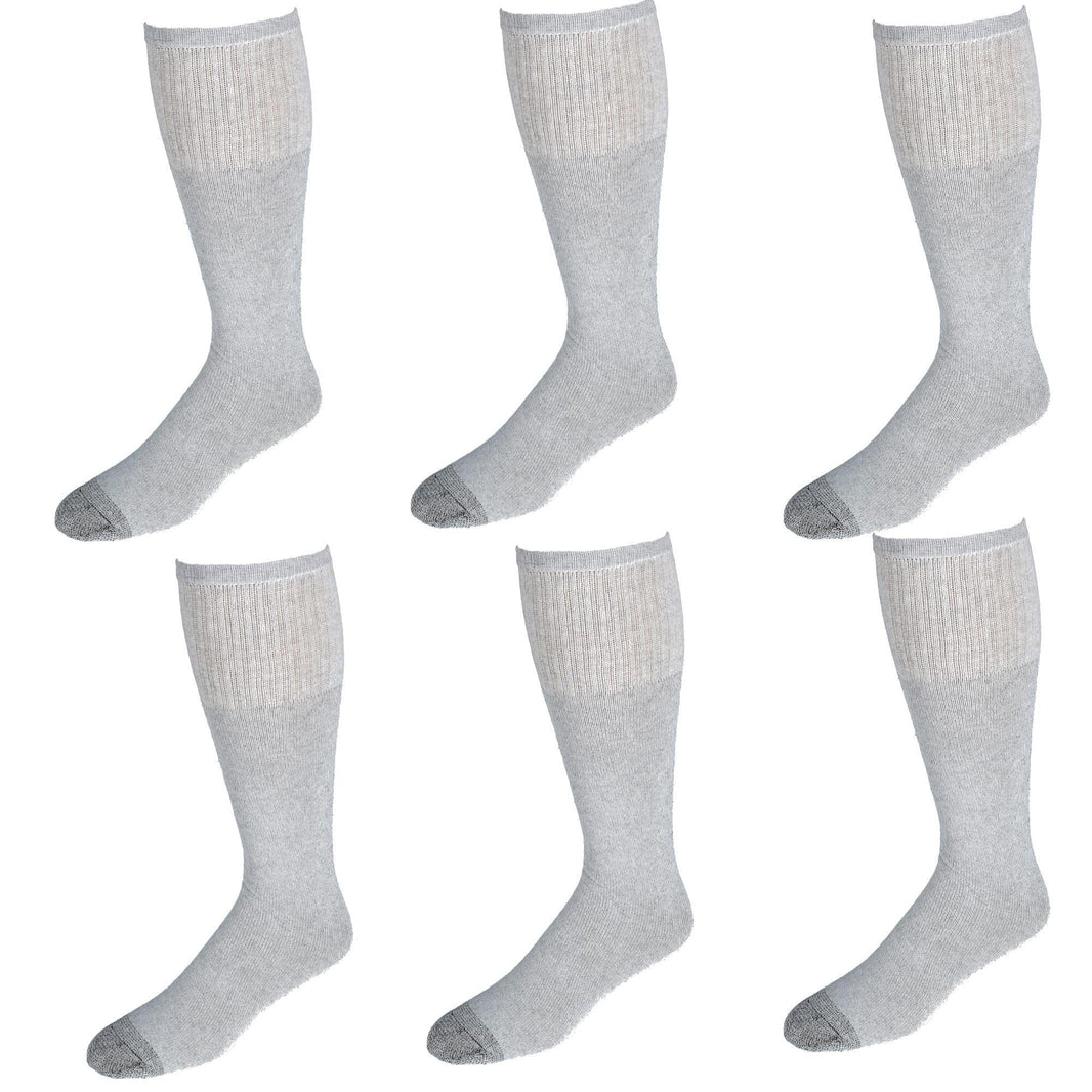 Fruit of the Loom Men's Work Gear  Heavy Duty Tube Socks（6 Pair Pack）