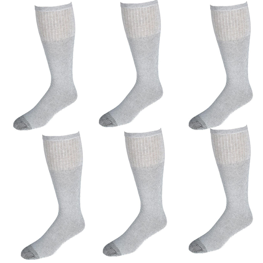 Fruit of the Loom Men's Work Gear  Heavy Duty Tube Socks（6 Pair Pack）