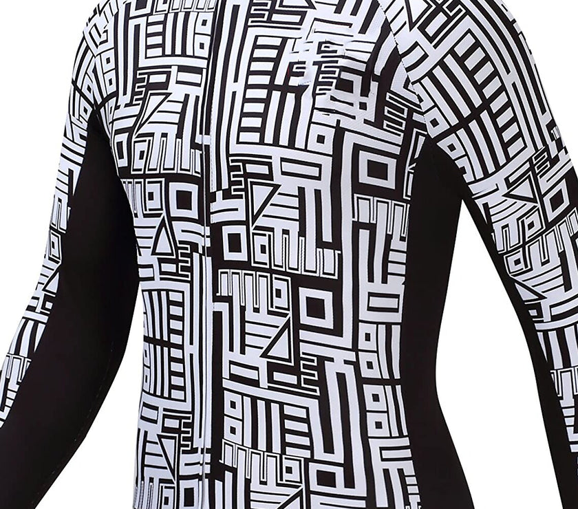 Grams Men's Long Sleeve Cycling Jersey Spandex Polyester