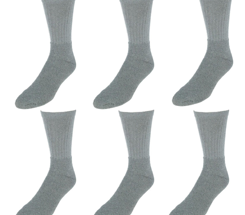 Everlast Men's 6PK Crew Socks（6 Pair Pack）