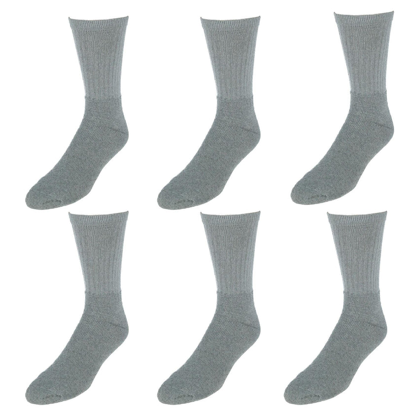 Everlast Men's 6PK Crew Socks（6 Pair Pack）