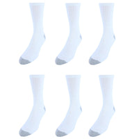 Everlast Men's 6PK Crew Socks（6 Pair Pack）