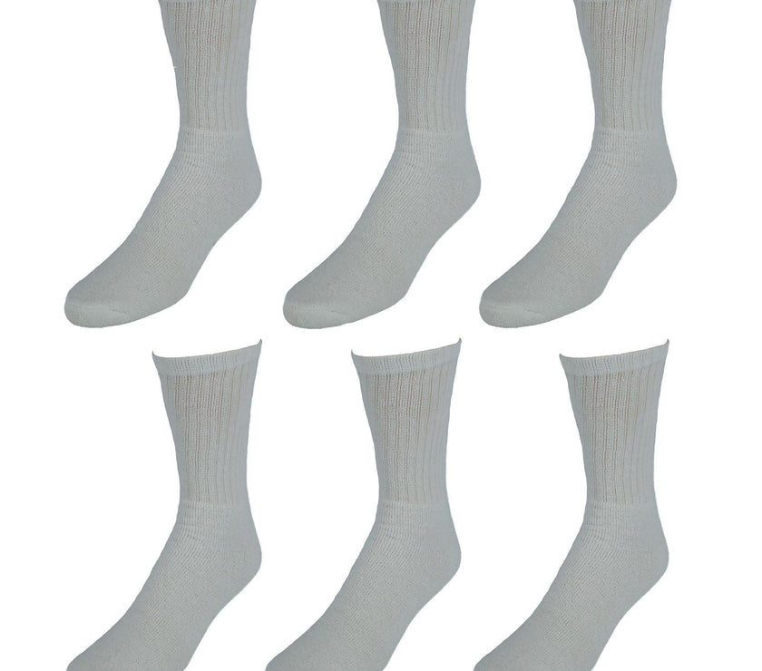 Everlast Men's 6PK Crew Socks（6 Pair Pack）