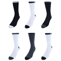 Everlast Men's Fashion Banded Half Cushion Crew Socks (6 Pack)