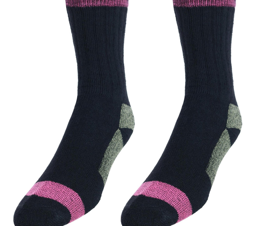 CTM® Men's Wool Blend Crew Socks (2 Pack)