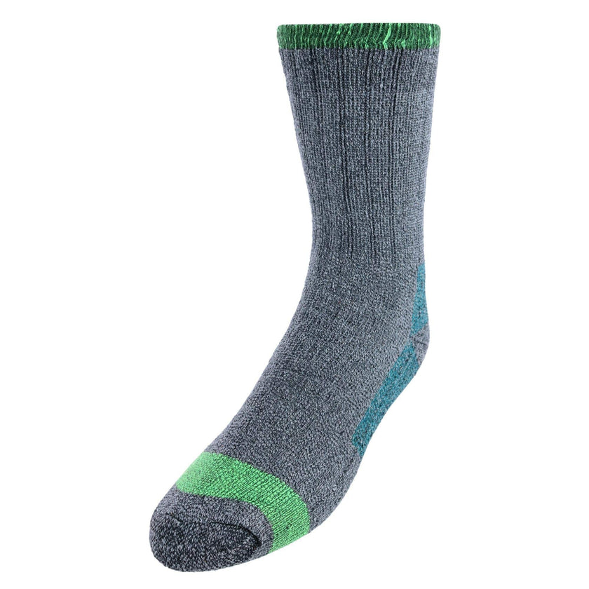 CTM® Men's Wool Blend Crew Socks (2 Pack)