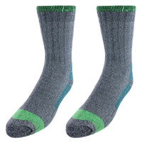 CTM® Men's Wool Blend Crew Socks (2 Pack)