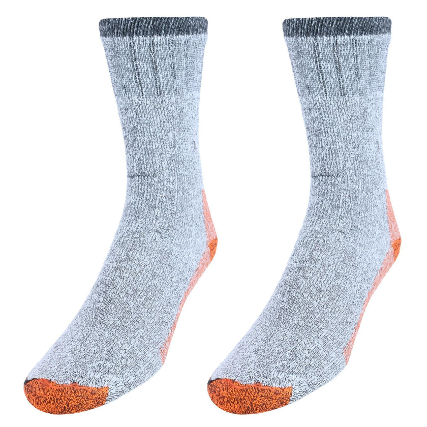 CTM® Men's Wool Blend Crew Socks (2 Pack)