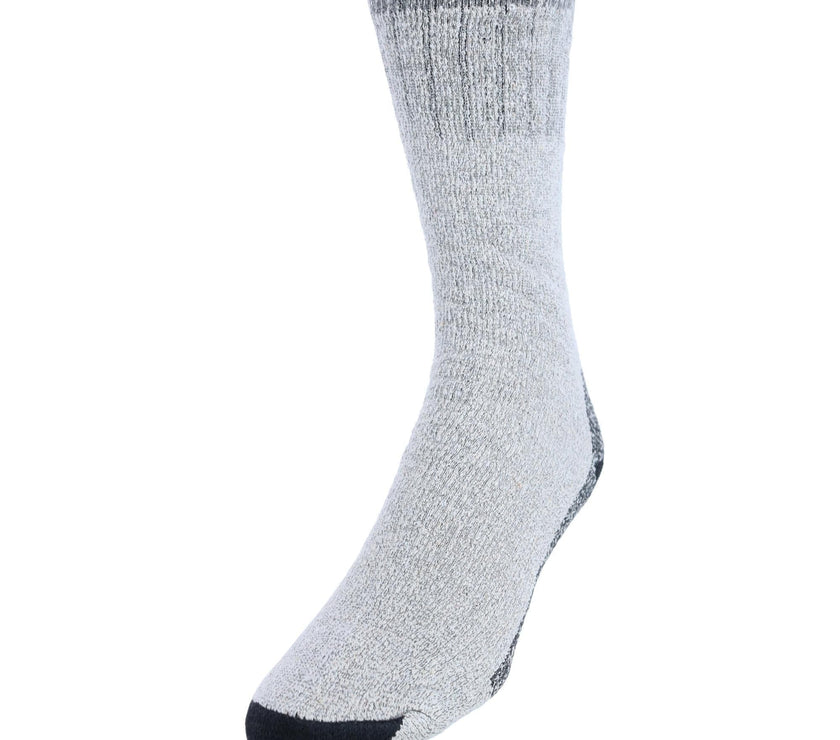 CTM® Men's Wool Blend Crew Socks (2 Pack)