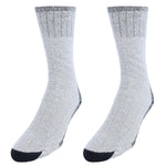 CTM® Men's Wool Blend Crew Socks (2 Pack)