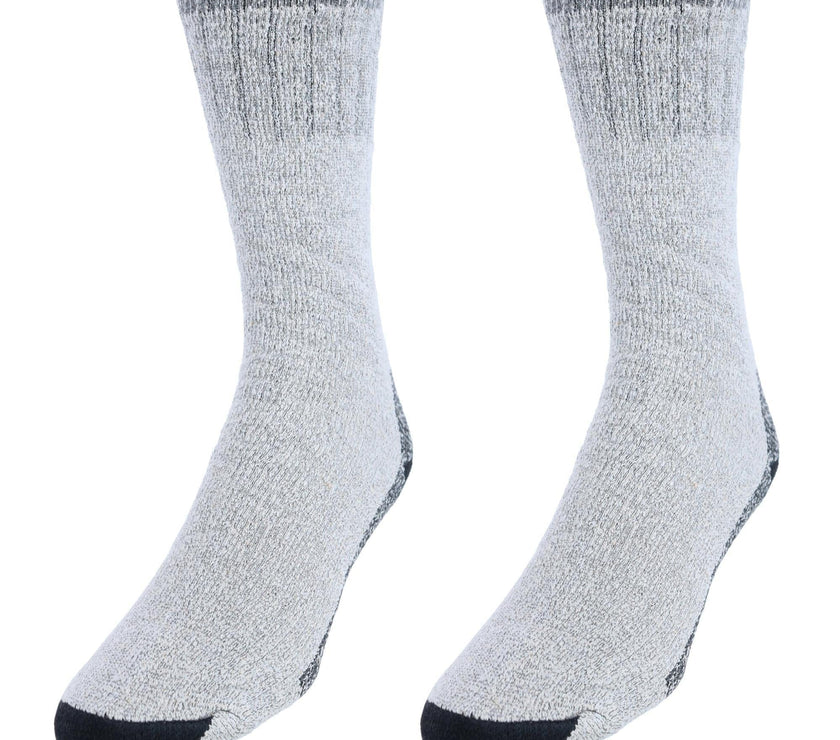 CTM® Men's Wool Blend Crew Socks (2 Pack)