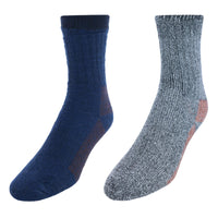 CTM® Men's Wool Blend Crew Socks (2 Pack)
