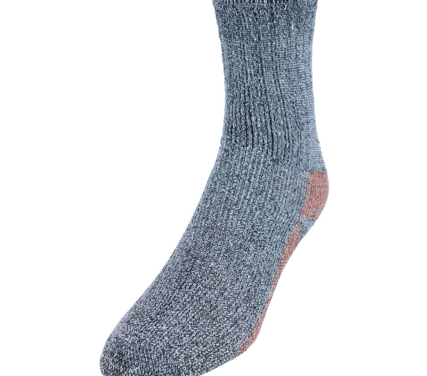 CTM® Men's Wool Blend Crew Socks (2 Pack)