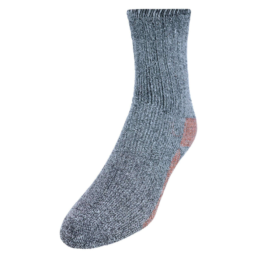 CTM® Men's Wool Blend Crew Socks (2 Pack)