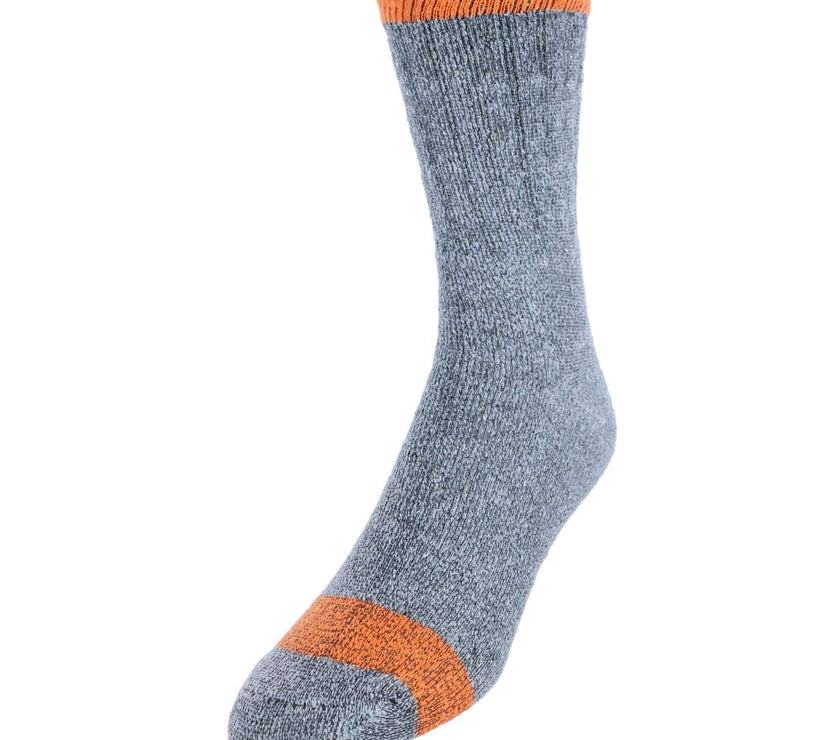 CTM® Men's Wool Blend Crew Socks (2 Pack)