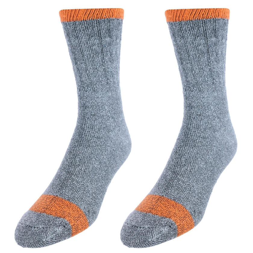 CTM® Men's Wool Blend Crew Socks (2 Pack)