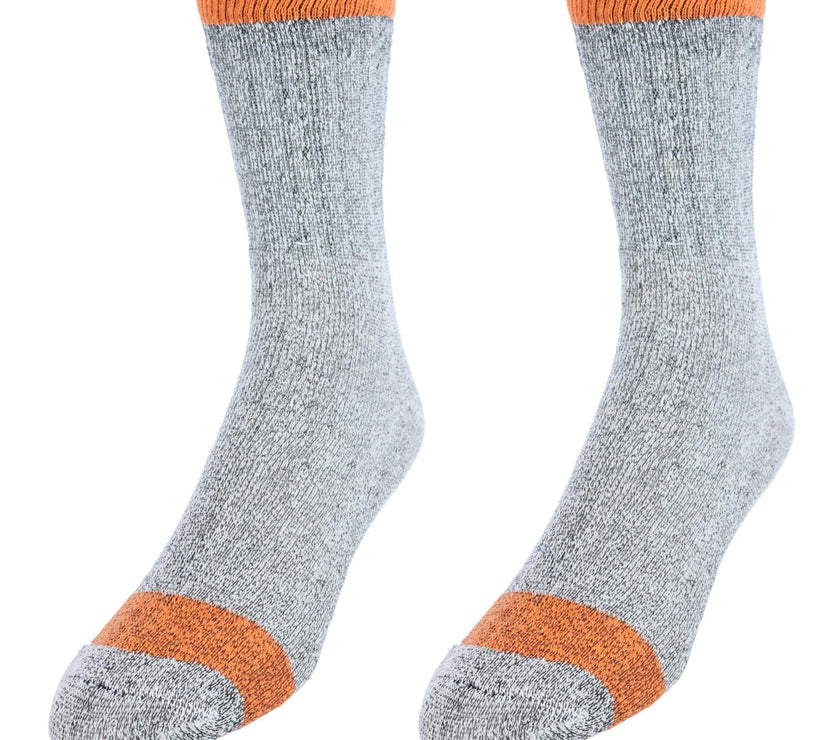 CTM® Men's Wool Blend Crew Socks (2 Pack)