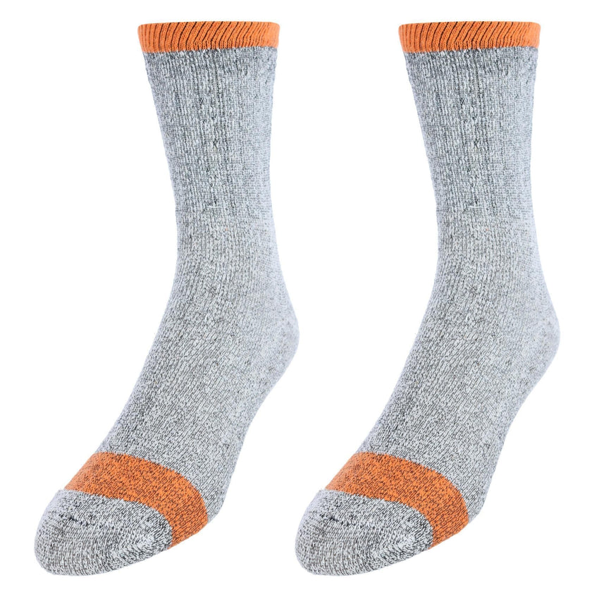 CTM® Men's Wool Blend Crew Socks (2 Pack)