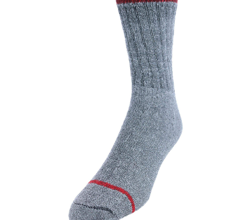 CTM® Men's Wool Blend Crew Socks (2 Pack)