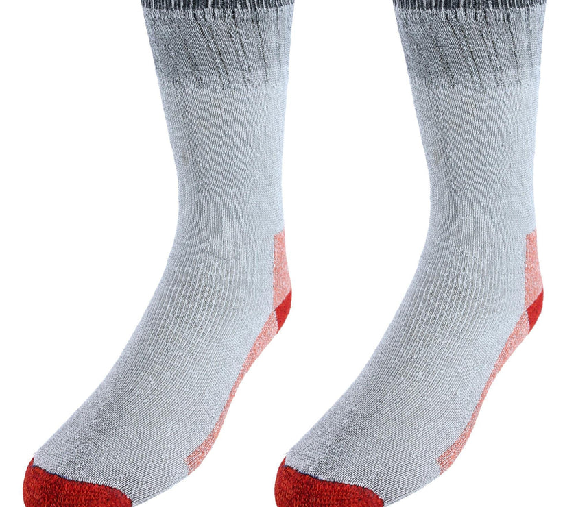 CTM® Men's Wool Blend Crew Socks (2 Pack)