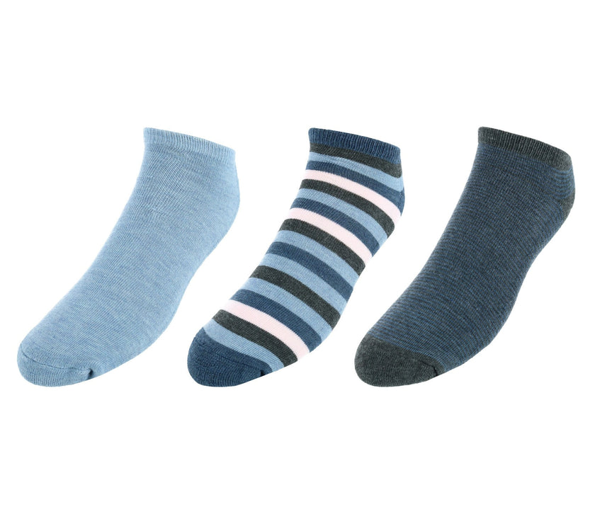 Red White & Crew Men's Striped No Show Socks (3 Pair Pack)