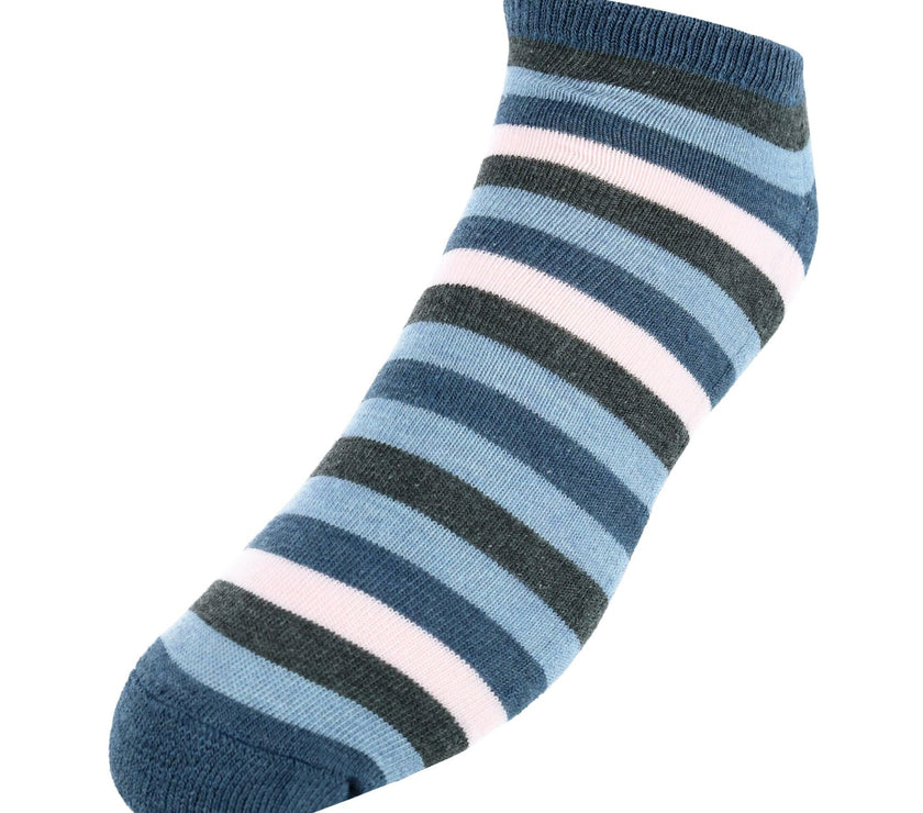 Red White & Crew Men's Striped No Show Socks (3 Pair Pack)